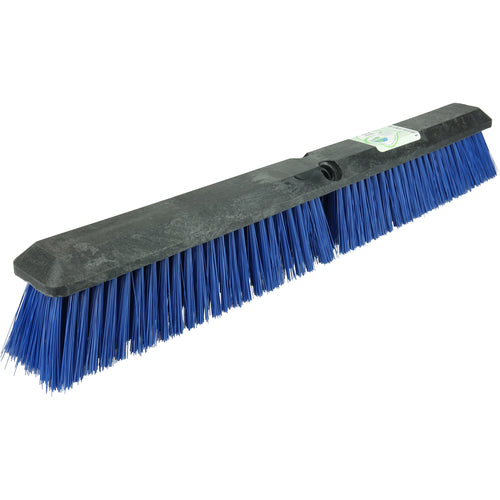 24″ Green Works Sweep, Medium Blue Fill with Foam Block - Americas Industrial Supply