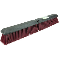 24″ Green Works Sweep, Coarse Maroon Fill with Foam Block - Americas Industrial Supply