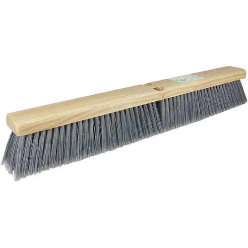 24″ Green Works Sweep, Fine Grey Fill with Rubberwood Block - Americas Industrial Supply