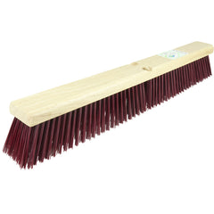 24″ Green Works Sweep, Coarse Maroon Fill with Rubberwood Block - Americas Industrial Supply