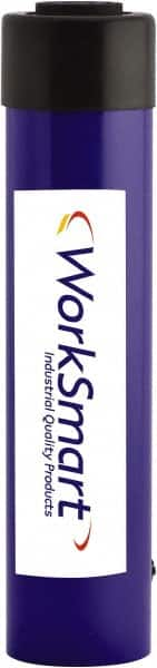 Value Collection - 25 Ton, 10.12" Stroke, 52.12 Cu In Oil Capacity, Portable Hydraulic Single Acting Cylinder - 5.15 Sq In Effective Area, 14.72" Lowered Ht., 24.84" Max Ht., 2.56" Cyl Bore Diam, 2.24" Plunger Rod Diam, 10,000 Max psi - Americas Industrial Supply