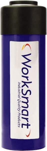 Value Collection - 25 Ton, 6.1" Stroke, 31.41 Cu In Oil Capacity, Portable Hydraulic Single Acting Cylinder - 5.15 Sq In Effective Area, 10.71" Lowered Ht., 16.81" Max Ht., 2.56" Cyl Bore Diam, 2.24" Plunger Rod Diam, 10,000 Max psi - Americas Industrial Supply