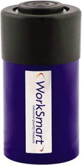 Value Collection - 25 Ton, 2.01" Stroke, 10.35 Cu In Oil Capacity, Portable Hydraulic Single Acting Cylinder - 5.15 Sq In Effective Area, 6.61" Lowered Ht., 8.62" Max Ht., 2.56" Cyl Bore Diam, 2.24" Plunger Rod Diam, 10,000 Max psi - Americas Industrial Supply