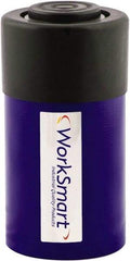 Value Collection - 25 Ton, 1.02" Stroke, 5.25 Cu In Oil Capacity, Portable Hydraulic Single Acting Cylinder - 5.15 Sq In Effective Area, 5.63" Lowered Ht., 6.65" Max Ht., 2.56" Cyl Bore Diam, 2.24" Plunger Rod Diam, 10,000 Max psi - Americas Industrial Supply