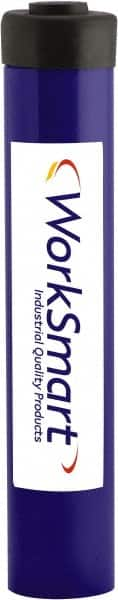 Value Collection - 15 Ton, 10" Stroke, 31.4 Cu In Oil Capacity, Portable Hydraulic Single Acting Cylinder - 3.14 Sq In Effective Area, 14.65" Lowered Ht., 24.65" Max Ht., 2" Cyl Bore Diam, 1.63" Plunger Rod Diam, 10,000 Max psi - Americas Industrial Supply