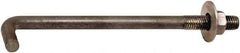 Value Collection - 1-8, 24" OAL Bent Anchor Bolt - Grade 2 Steel - Americas Industrial Supply