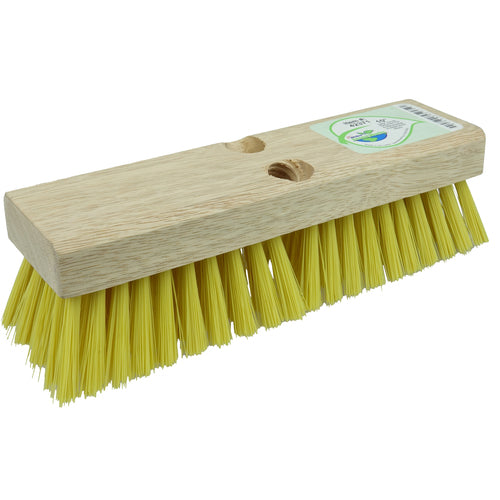10″ - Deck Scrub Brush, Recycled PET Fill and Foam Block - Americas Industrial Supply