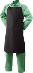 Steiner - 24 x 36" Flame Resistant/Retardant Bib Apron - Cotton, 9 oz Material, Black, Strap Closure - Americas Industrial Supply