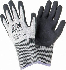 PIP - Size XS, ANSI Cut Lvl A4, Cut Resistant Gloves - Palm & Fingers Coated, Salt & Pepper - Americas Industrial Supply