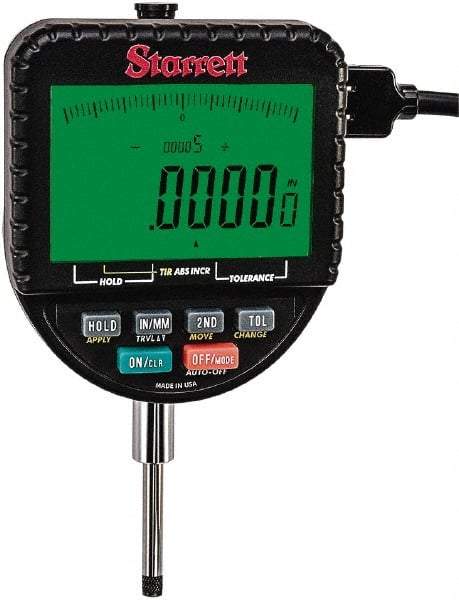 Starrett - Electronic Drop Indicators Minimum Measurement (Decimal Inch): 0.0000 Minimum Measurement (mm): 0.00 - Americas Industrial Supply