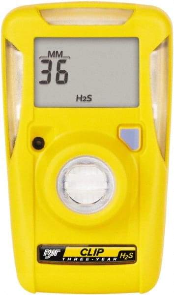 BW Technologies by Honeywell - Visual, Vibration & Audible Alarm, LCD Display, Single Gas Detector - Monitors Hydrogen Sulfide, -40 to 50°C Working Temp - Americas Industrial Supply