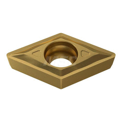 Turning Insert:  DCMT070204-UF YG801,  Solid Carbide TiAlN Finish,  0.2950″ Long,  1/4″ Inscribed Circle,  N/A Series  DCMT