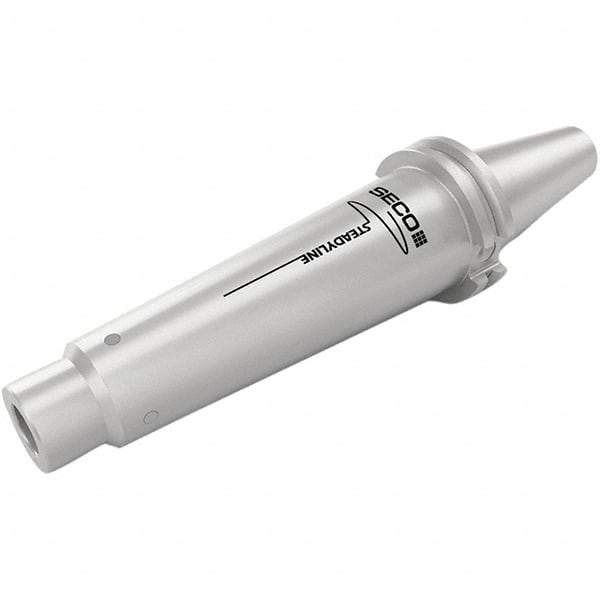 Seco - M12 System Size, CAT TF40 ADB Taper, Modular Tool Holding System Adapter - 165.9mm Projection, 43.6mm Body Diam, 253.4mm OAL, Through Coolant - Exact Industrial Supply