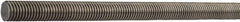 Value Collection - 1-1/2-12 UNF (Fine), 3' Long, Stainless Steel General Purpose Threaded Rod - Uncoated, Right Hand Thread - Americas Industrial Supply