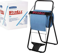 WypAll - X60 1/4 Fold Shop Towel/Industrial Wipes - Poly Pack, 12-1/2" x 12" Sheet Size, White - Americas Industrial Supply