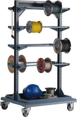 Rousseau Metal - 32" Wide x 59-1/8" High x 27" Deep, Mobile Equipment Stand - 1,200 Lb Capacity - Americas Industrial Supply