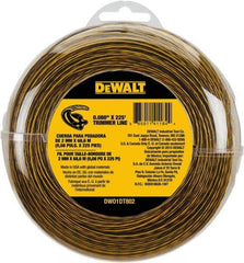 DeWALT - 0.08" Diam, 225' Long String Trimmer Replacment Line - For DCST920B, DCST920P1, DCST970X1, DCST990B, DCST990H1, DCST990M1 - Americas Industrial Supply