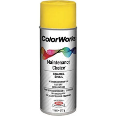 Krylon - Citrus Yellow, 11 oz Net Fill, Gloss, Enamel Spray Paint - Americas Industrial Supply