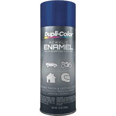 Dupli-Color - Royal Blue, Gloss, Acrylic Enamel Spray Paint - 12 to 14 Sq Ft per Can, 12 oz Container - Americas Industrial Supply