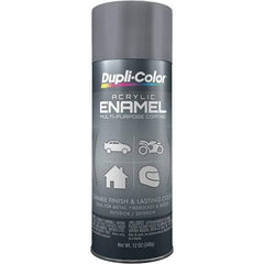 Dupli-Color - Machinery Gray, Gloss, Acrylic Enamel Spray Paint - 12 to 14 Sq Ft per Can, 12 oz Container - Americas Industrial Supply