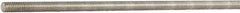 Made in USA - 3/8-16 UNC (Coarse), 3' Long, Aluminum General Purpose Threaded Rod - Uncoated, Right Hand Thread - Americas Industrial Supply
