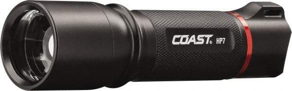 Coast Cutlery - White LED Bulb, 360 Lumens, Industrial/Tactical Flashlight - Black Aluminum Body, 4 AAA Batteries Included - Americas Industrial Supply