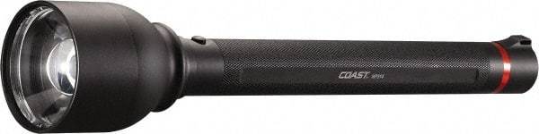 Coast Cutlery - White LED Bulb, 1,132 Lumens, Industrial/Tactical Flashlight - Black Aluminum Body, 4 D Batteries Included - Americas Industrial Supply