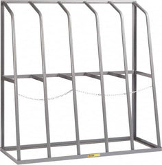 Little Giant - 5 Bay, 1,500 Lb per Bay Capacity, Gray Bar Rack - 60" Wide x 60" High x 24" Deep, Steel - Americas Industrial Supply