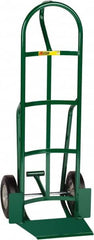 Little Giant - 800 Lb Capacity 49" OAH Hand Truck with Foot Kick - 13-1/2 x 16" Base Plate, Loop Handle, Steel, Solid Rubber Wheels - Americas Industrial Supply
