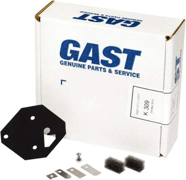 Gast - 8 Piece Air Compressor Repair Kit - For Use with Gast MOA/MAA Models - Americas Industrial Supply