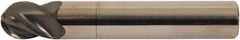 Accupro - 5/8" Diam, 1-1/4" LOC, 4 Flute Solid Carbide Ball End Mill - AlTiCrN Finish, Single End, 3-1/2" OAL, 5/8" Shank Diam - Americas Industrial Supply