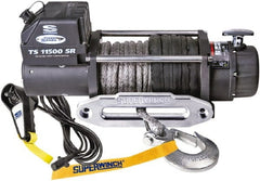 Superwinch - 11,500 Lb Capacity, 80' Cable Length, Automotive Heavy-Duty Recovery Winch - Americas Industrial Supply