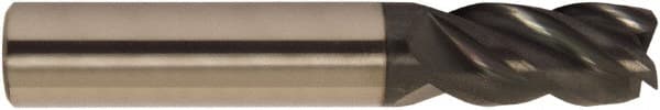 Accupro - 3/4" Diam 4 Flute Solid Carbide 0.25" Corner Radius End Mill - Americas Industrial Supply