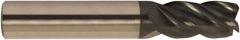 Accupro - 3/4" Diam 4 Flute Solid Carbide 0.25" Corner Radius End Mill - Americas Industrial Supply