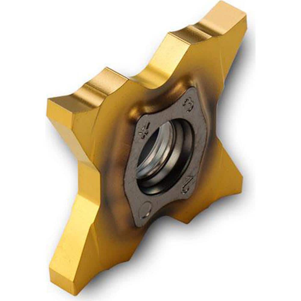 Grooving Insert: TQSS TT9080, Solid Carbide TiAlN & TiN Finish, Neutral, 0.079″ Cutting Width, Series TQS27