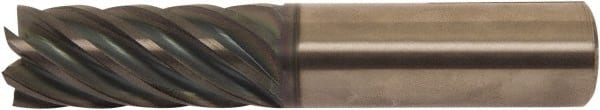 Accupro - 1/4" Diam 7 Flute Solid Carbide 0.02" Corner Radius End Mill - Americas Industrial Supply