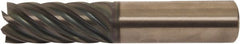 Accupro - 1/4" Diam 7 Flute Solid Carbide 0.02" Corner Radius End Mill - Americas Industrial Supply