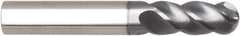 Niagara Cutter - 16mm Diam, 48mm LOC, 4 Flute Solid Carbide Ball End Mill - AlTiN Finish, Single End, 93mm OAL, 16mm Shank Diam, Spiral Flute - Americas Industrial Supply