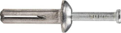 Powers Fasteners - 1/4" Diam, 1/4" Drill, 3" OAL, 1-3/4" Min Embedment Hammer Drive Concrete Anchor - 1018 Steel, Zinc-Plated Finish, Flat Head, Hammer Drive - Americas Industrial Supply