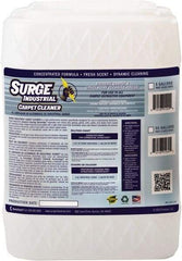 Surge Industrial - 5 Gal Container Carpet Cleaner - Light Citrus Scent, Use on Carpet & Upholstery - Americas Industrial Supply
