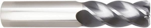Niagara Cutter - 16mm, 48mm LOC, 16mm Shank Diam, 93mm OAL, 4 Flute, Solid Carbide Square End Mill - Single End, AlTiN Finish, Helical Flute, Variable° Helix, Centercutting, Right Hand Cut, Right Hand Flute, Series STR440M.2 - Americas Industrial Supply