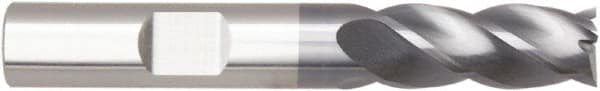 Niagara Cutter - 3/8", 3/4" LOC, 3/8" Shank Diam, 2-1/2" OAL, 4 Flute, Solid Carbide Square End Mill - Single End, AlTiN Finish, Helical Flute, Variable° Helix, Centercutting, Right Hand Cut, Right Hand Flute, Series STS430.2 - Americas Industrial Supply