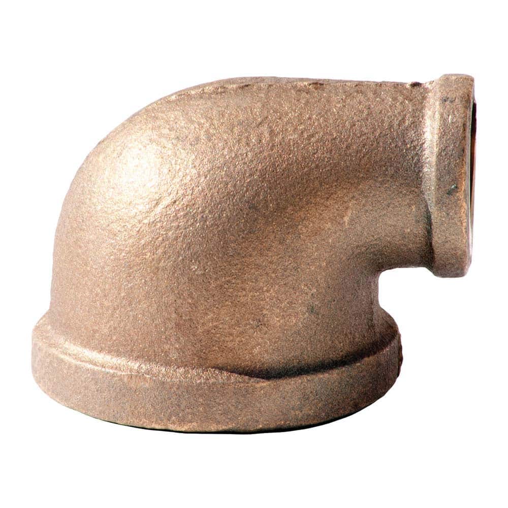 Merit Brass - Brass & Chrome Pipe Fittings Type: Reducing Elbow Fitting Size: 1/2 x 3/8 - Americas Industrial Supply