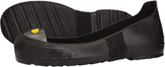 MEGAComfort - Men's 7-9 (Women's 8.5-10.5) Rain Overshoes - 4-1/2" High, Steel Toe, Nonslip Sole, PVC Upper, Black, PVC-PROP 65 Compliant - Americas Industrial Supply