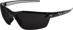 Edge Eyewear - +2, Smoke Gray Lenses, Scratch Resistant, Framed Magnifying Safety Glasses - UV Protection, Black/Gray Nylon Frame, ANSI, MCEPS - Americas Industrial Supply