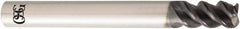 OSG - 2mm, 3 Flute, Single End, Solid Carbide, 0.5mm Corner Radius End Mill - 60mm OAL, 55° Helix, Right Hand Flute, 4mm LOC, Right Hand Cut, 6mm Extended Reach - Americas Industrial Supply
