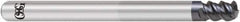 OSG - 12mm, 3 Flute, Single End, Solid Carbide, 2mm Corner Radius End Mill - 160mm OAL, 55° Helix, Right Hand Flute, 18mm LOC, Right Hand Cut, 108mm Extended Reach - Americas Industrial Supply