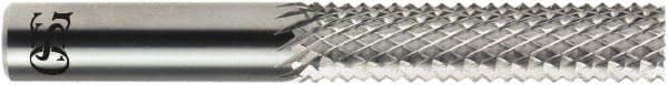 OSG - 1/2" Diam, 1" LOC, Drill Point End, Solid Carbide Diamond Pattern Router Bit - Right Hand Cut, 3" OAL, 1/2" Shank Diam - Americas Industrial Supply