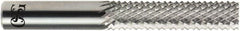 OSG - 1/2" Diam, 1" LOC, Drill Point End, Solid Carbide Diamond Pattern Router Bit - Right Hand Cut, 3" OAL, 1/2" Shank Diam - Americas Industrial Supply