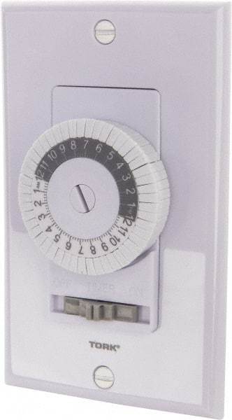 TORK nsi - 30 min Indoor Analog Spring-wound Mechanical Timer - 24 On/Off per wk, 125 VAC, 60 Hz, 2,500 Watts, 48 Modes - Americas Industrial Supply